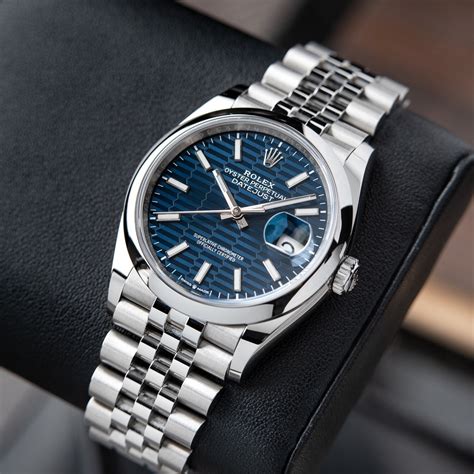 black and blue dial rolex